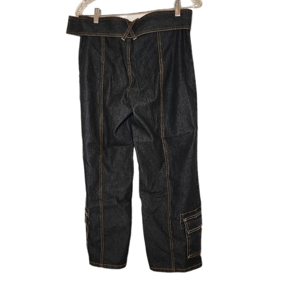 Bisou Bisou wide leg cropped jeans. - Picture 7 of 14